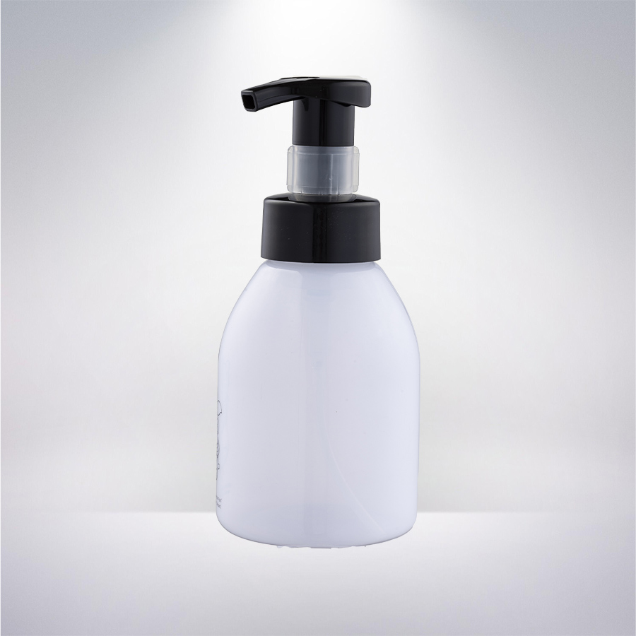 400ml PET okrúhla biela 42400 čierna penová pumpa